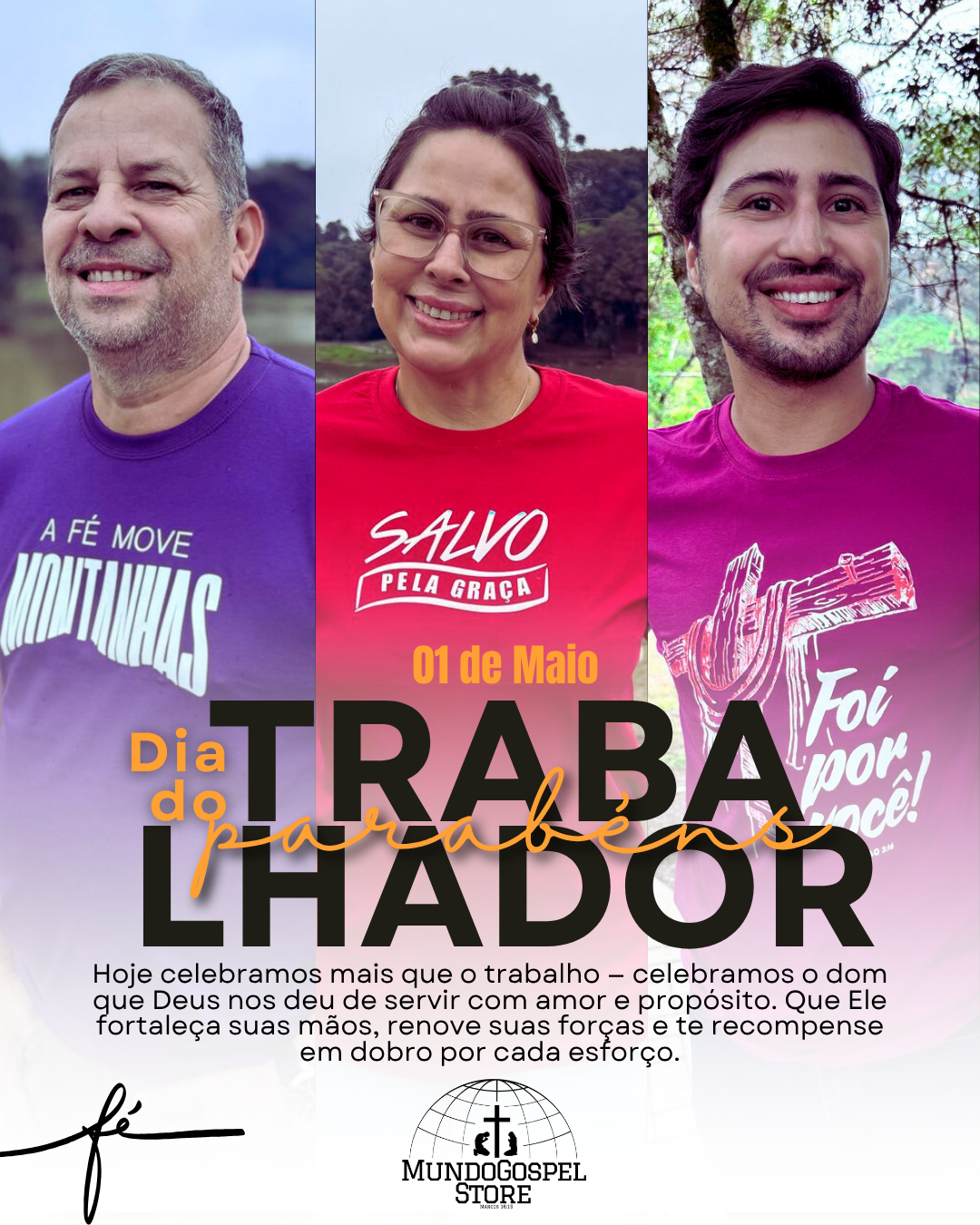 Dia do Trabalhador — MundoGospel Store